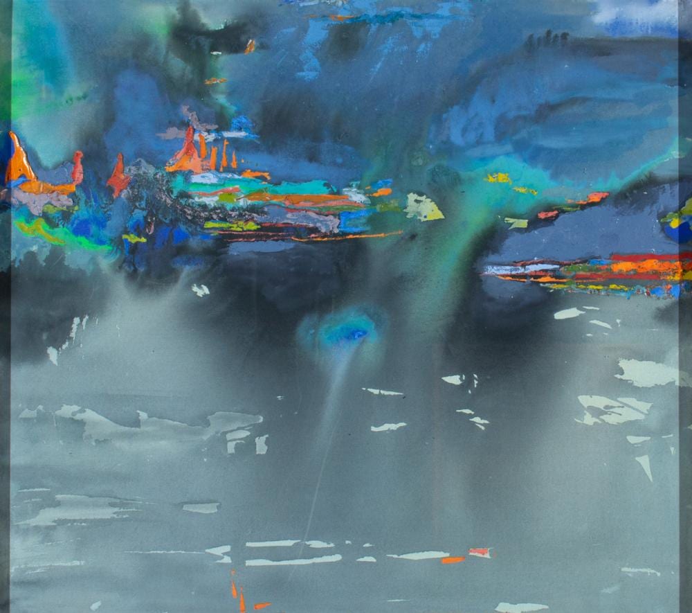 Gladys M. Dove comparable auction result: gladys dove the grouper and the shark oil on canvas
