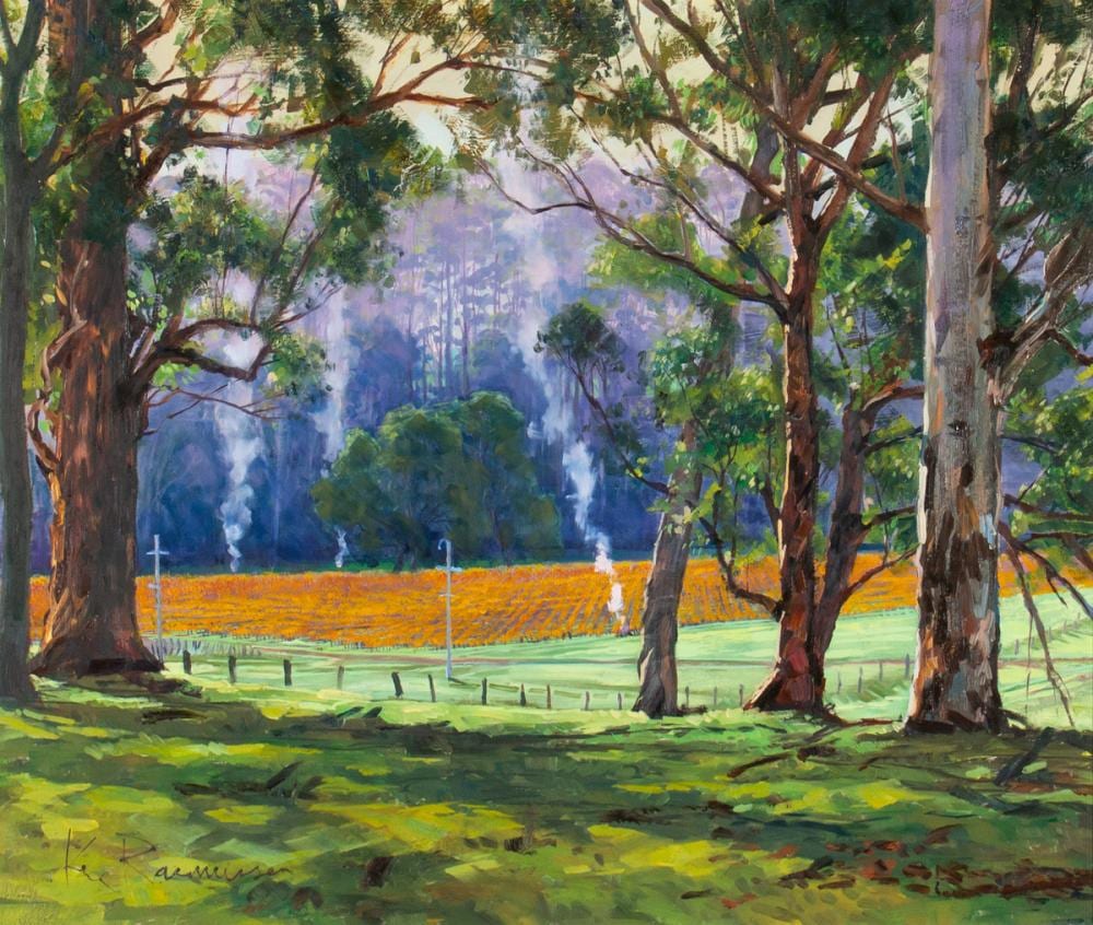 Ken Rasmussen comparable auction result: ken rasmussen autumn leeuwin estate oil on board
