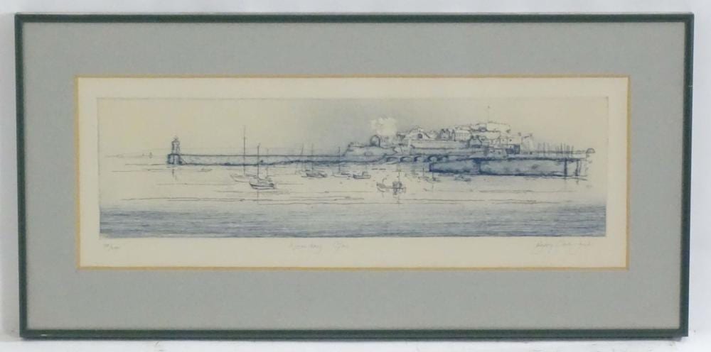 Barry Owen Jones comparable auction result: barry owen jones 1934 2018 limited edition etching noonday gun a view
