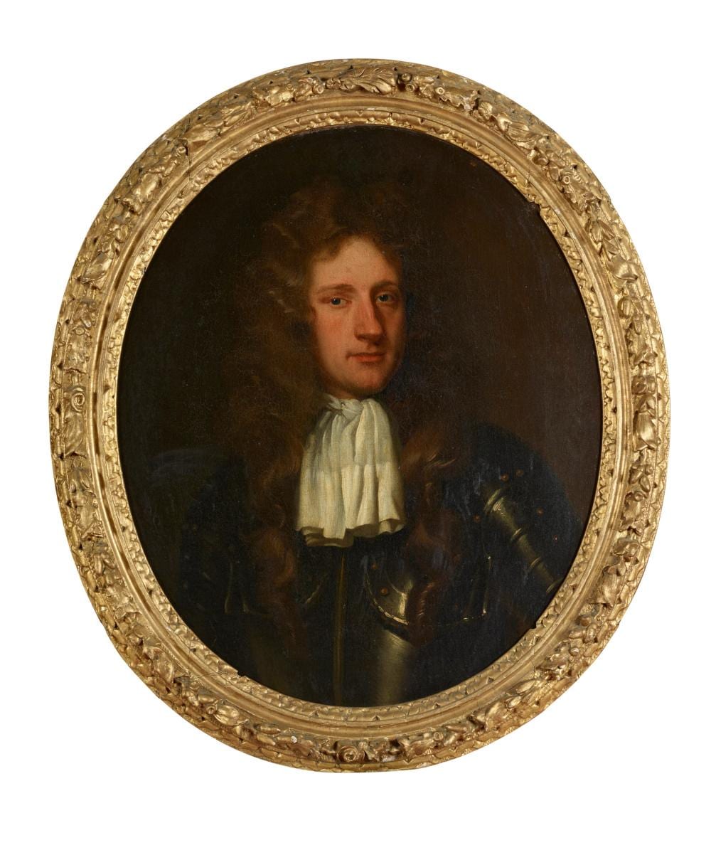 john closterman german 1660 1711 half length portrait of a man in armour · Lyon & Turnbull · 2022-08-31 John Closterman comparable auction result: john closterman german 1660 1711 half length portrait of a man in armour