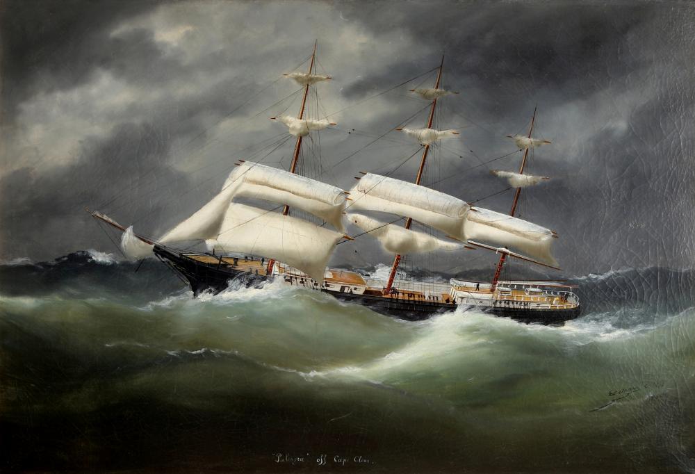 marie edouard adam 1847 1929 sailing ship off cape clear segelschiff palmyra vor cape clear · Antikauktion Krefeld · 2022-09-10 Marie-Edouard Adam comparable auction result: marie edouard adam 1847 1929 sailing ship off cape clear segelschiff palmyra vor cape clear