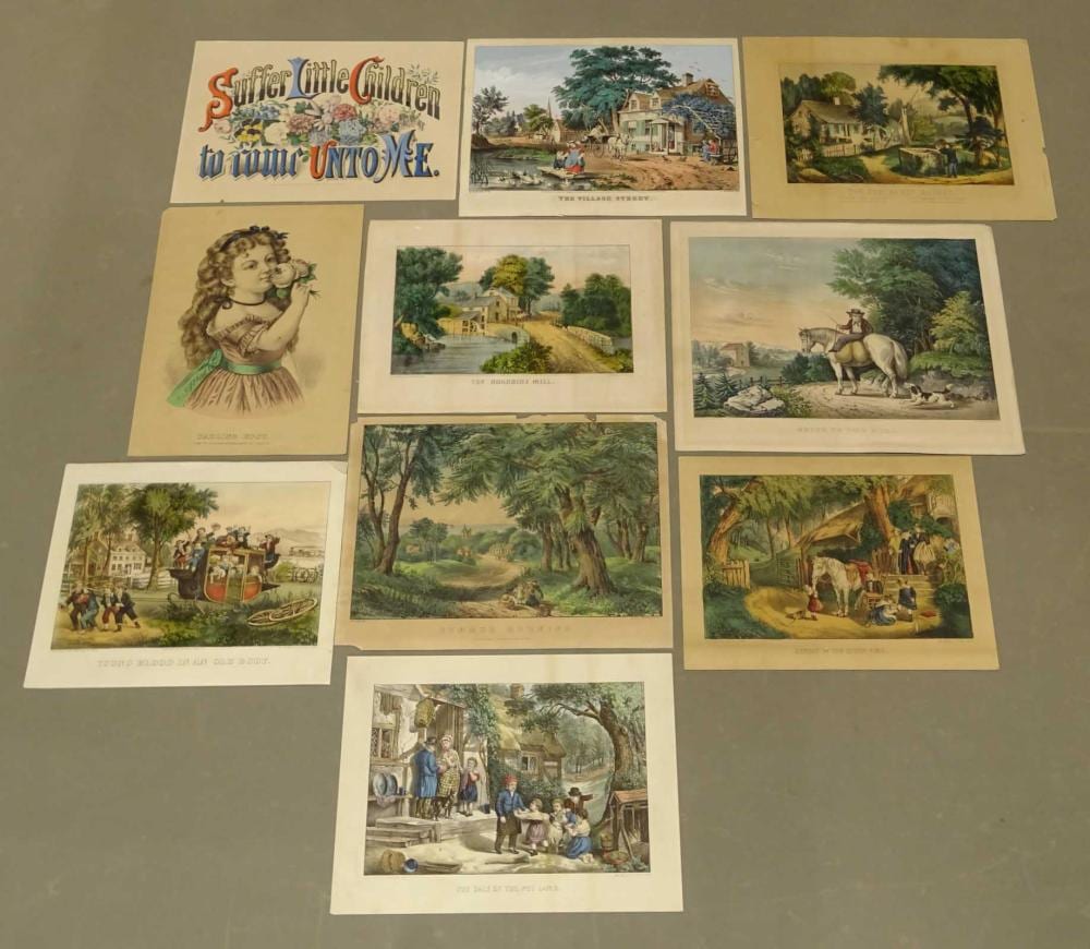 Currier and Ives Lot sold by Copake Auction Inc., lot 637 — auction record photograph