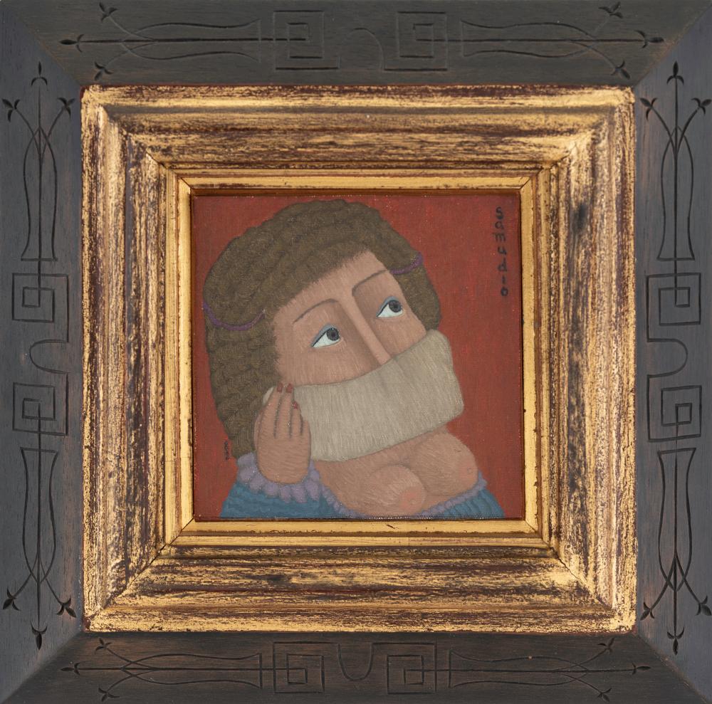 Antonio Samudio (1934) S/T, 2009 Acrílico color sobre tela Medidas: 14 x 14 cm comparable sale