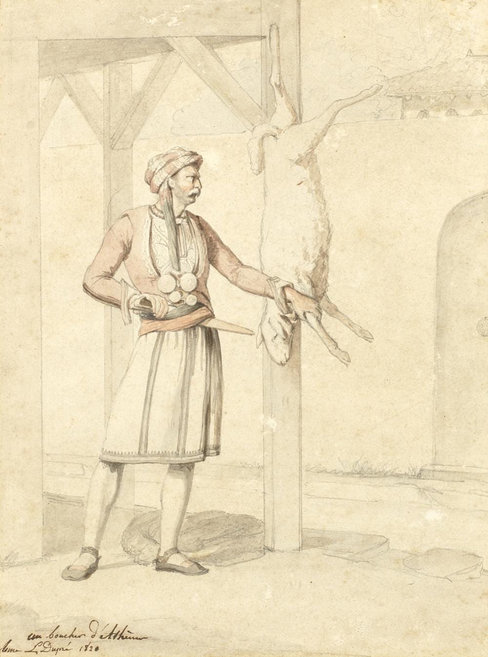 Louis (1789) Dupré comparable auction result: louis dupr french 1789 1837 un boucher d ath nes