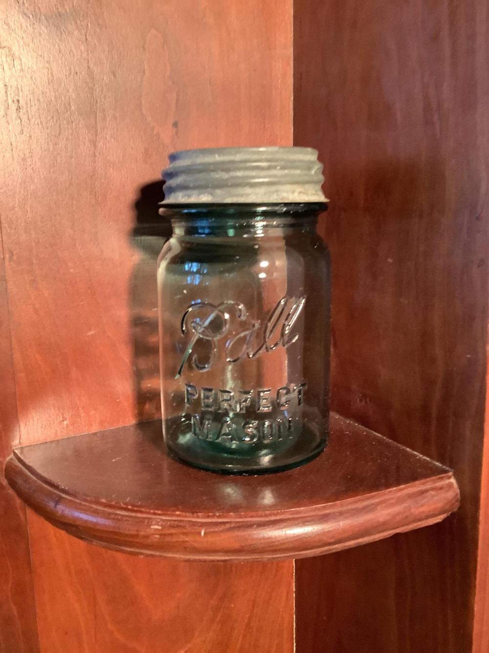 #13 Ball Mason Jar with Zinc Lid sold by Caswell Prewitt Realty, INC, lot 46 — auction record photograph