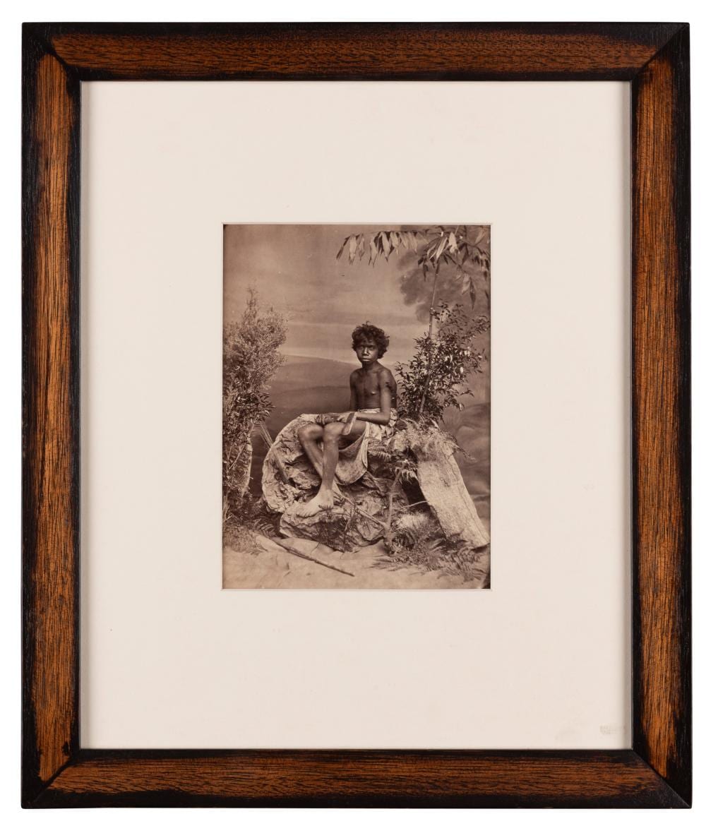 john william lindt 1845 1926 aboriginal boy with axe · Gibson's · 2022-08-28 John William Lindt comparable auction result: john william lindt 1845 1926 aboriginal boy with axe