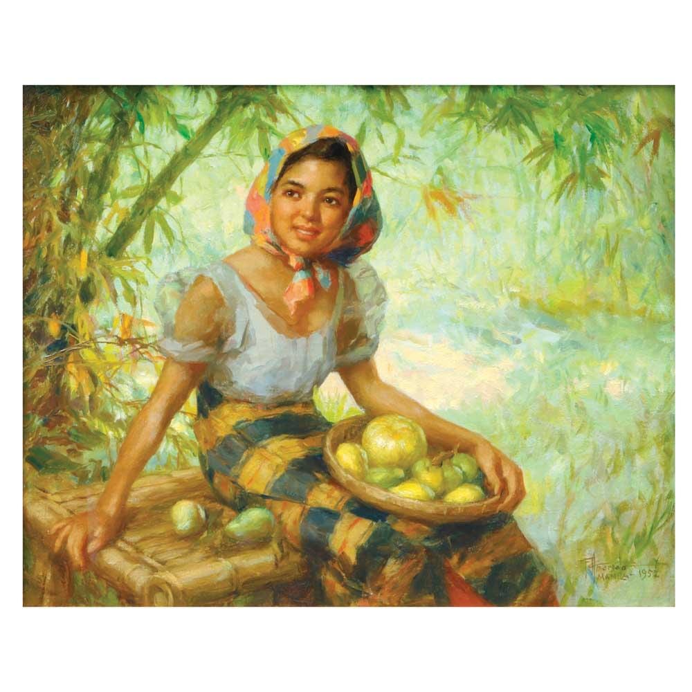 Fernando Amorsolo - Fruit Gatherer comparable sale