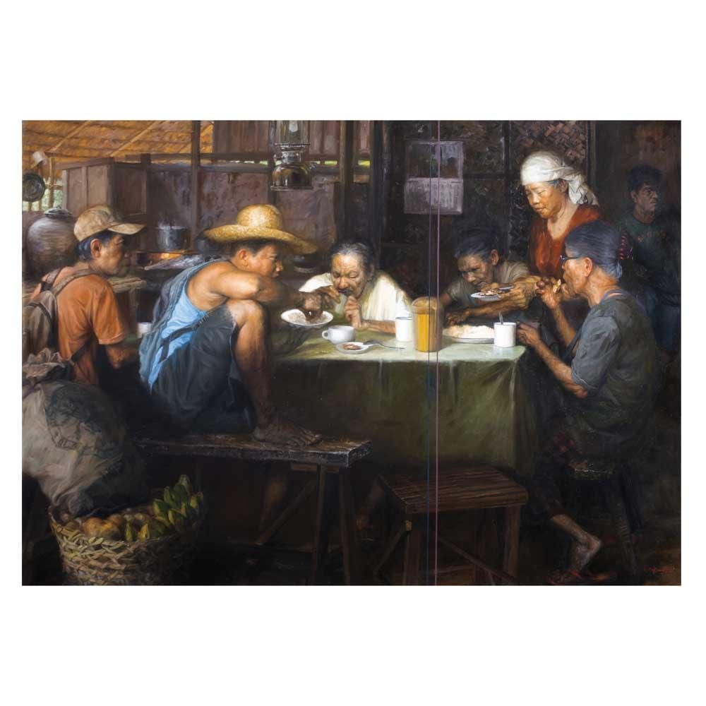 Romulo Galicano comparable auction result: romulo galicano b 1945 poor man s meal homage to the potato eater by vincent van gogh