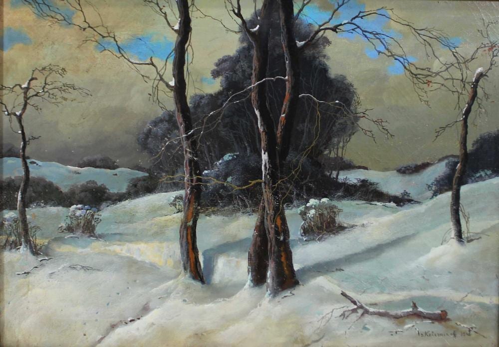 stepan kolesnikoff russisch 1879 1955 winterlandschaft · Auktionshaus Demessieur · 2022-09-17 Stepan Kolesnikoff comparable auction result: stepan kolesnikoff russisch 1879 1955 winterlandschaft