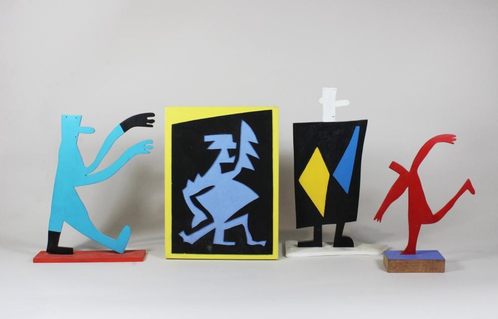 Klaus Richter comparable auction result: klaus richter 1955 3 holzskulpturen