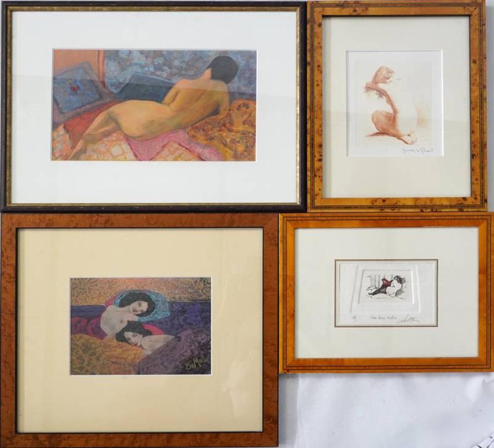 four female nudes · Auktionshaus Sieglin GmbH · 2022-09-10 Jean Vyboud comparable auction result: four female nudes