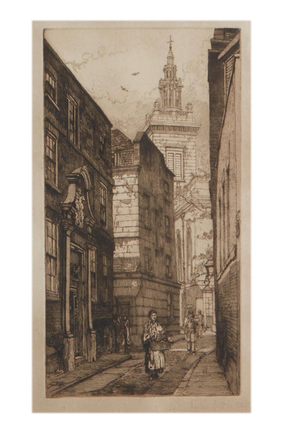 Charles John Watson comparable auction result: charles john watson english 1846 1927 london street scene 1881 etching on wove paper 13 x 7in 33 x 18cm