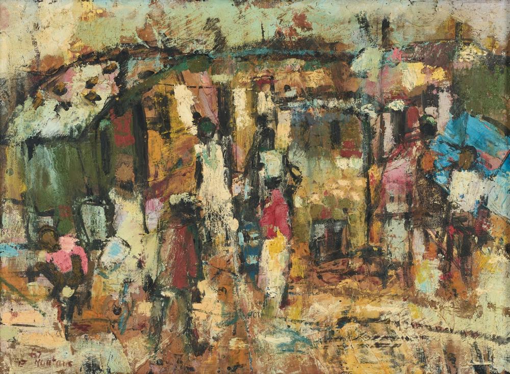 Ephraim Ngatane comparable auction result: ephraim ngatane south africa 1938 1971 pimville