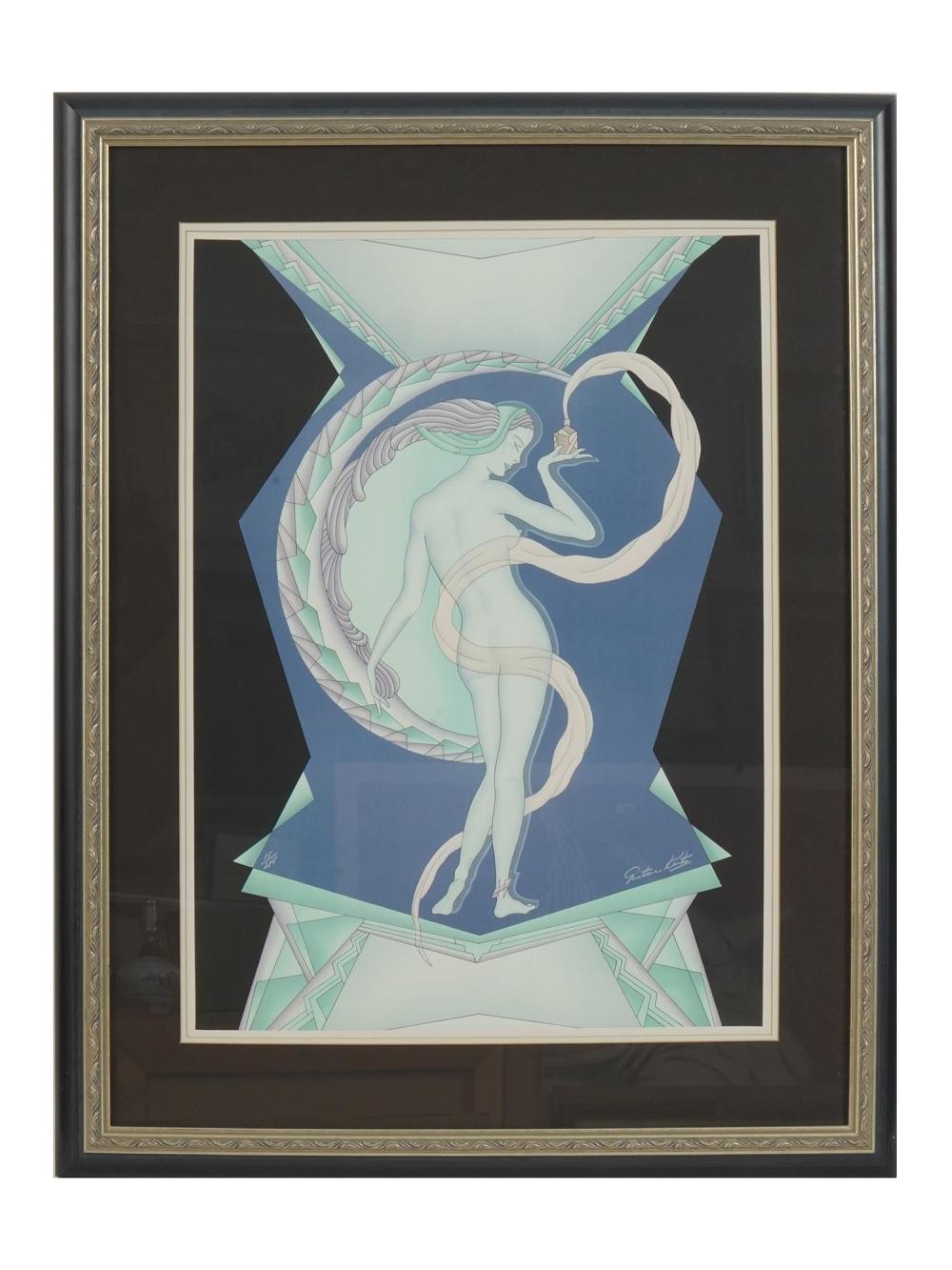 art deco female nude lithograph by gustave kaitz · Antique Arena Inc · 2022-09-03 Gustave Kaitz comparable auction result: art deco female nude lithograph by gustave kaitz