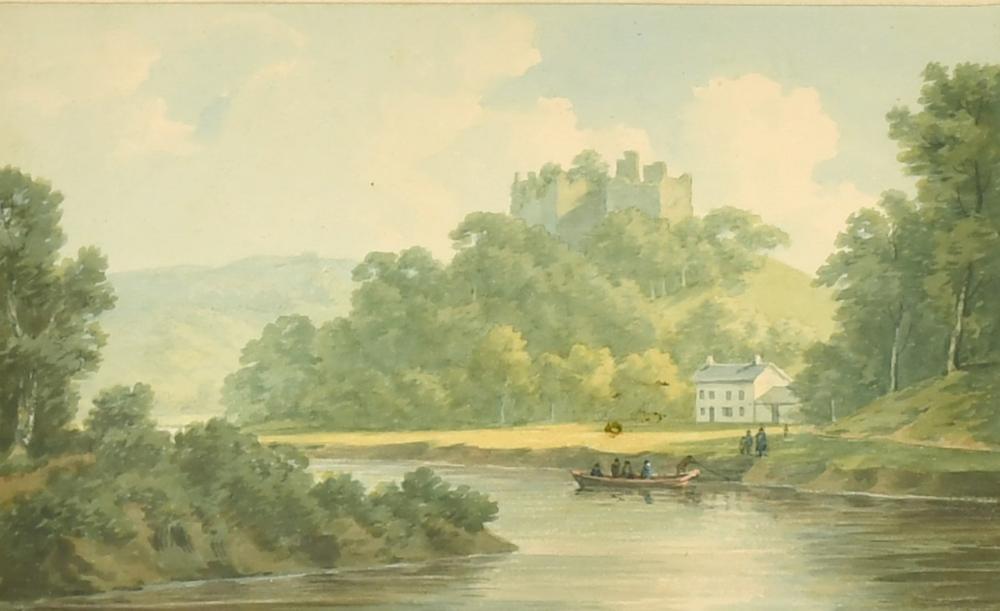 Edward Dayes comparable auction result: edward dayes 1763 1804 view of the ruins of goodrich castle watercolour with inscription 5 x 8 25 12 5
