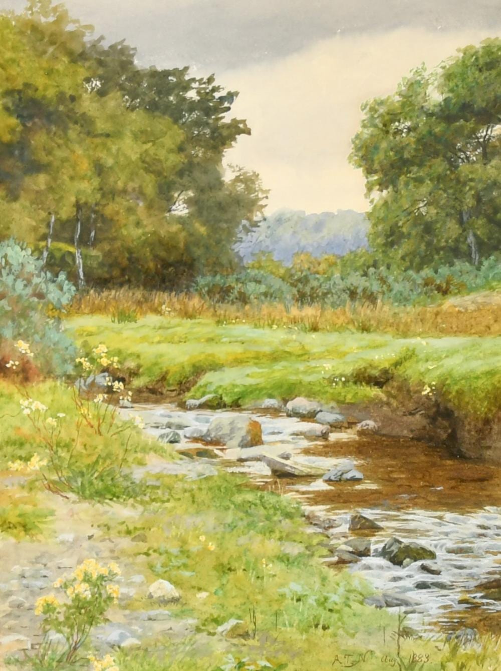 Arthur Trevethin Nowell comparable auction result: arthur trevethin nowell 1862 1940 british a pair of watercolour views of river scenes signed with initials