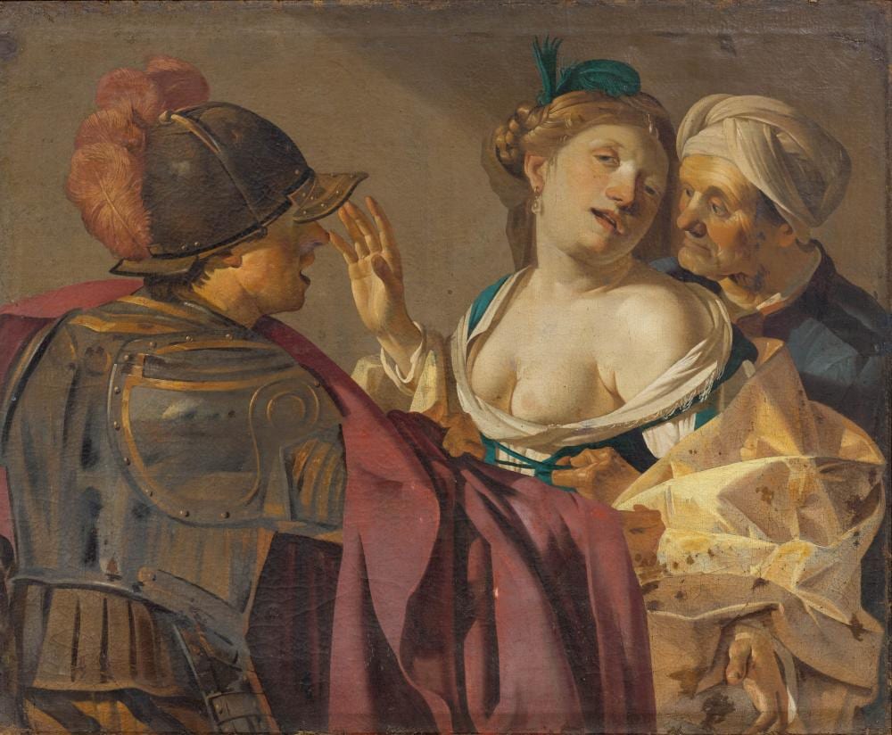 Dirck van Baburen comparable auction result: dirck van baburen and studio