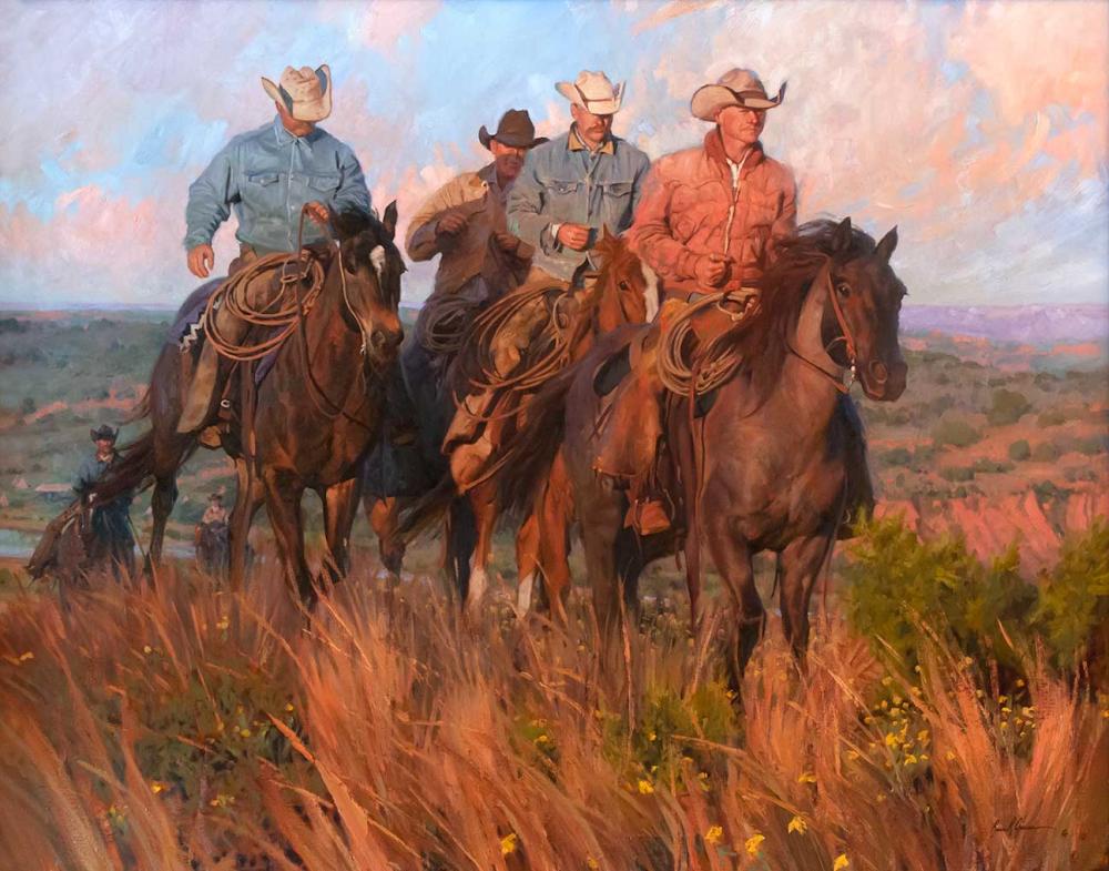 Bruce Greene comparable auction result: bruce greene 1953 a cowboy s commute