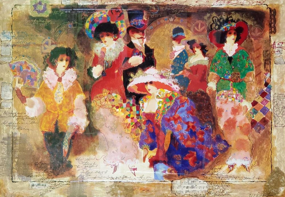Tanya Wissotzky comparable auction result: tanya wissotzky love and romance serigraph