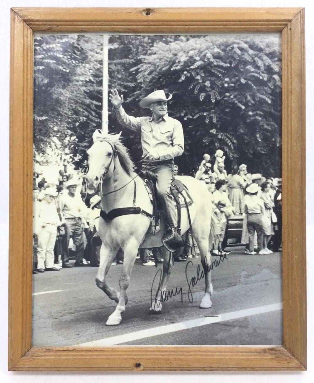 Barry Goldwater comparable auction result: barry goldwater signed photograph