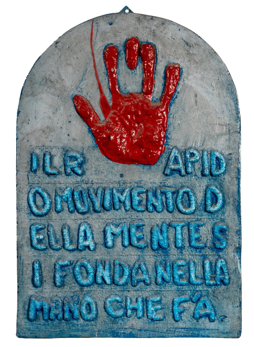 Ugo Carrega comparable auction result: ugo carrega il rapido movimento della mente si fonda nella mano che f a