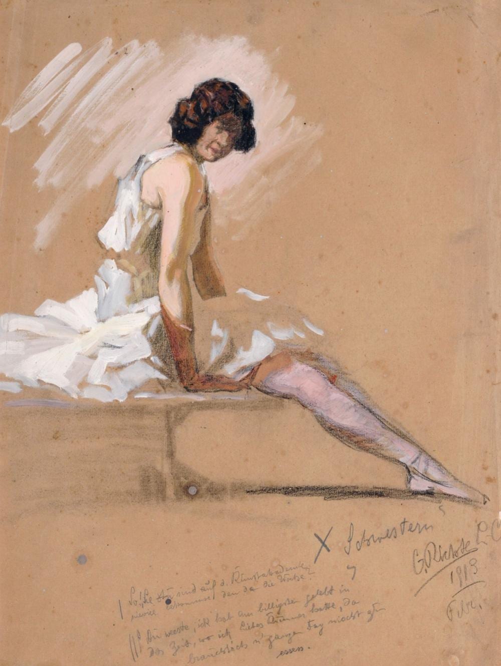 georg richter l nitz ballerina 1913 · Schmidt Kunstauktionen Dresden OHG · 2022-09-17 Georg Richter-Lößnitz comparable auction result: georg richter l nitz ballerina 1913