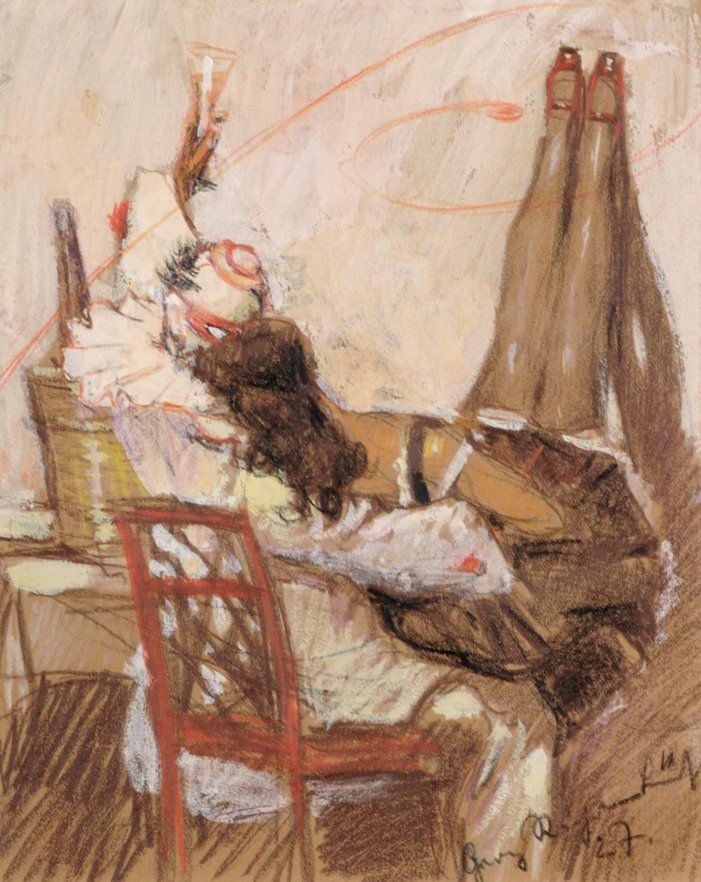 georg richter l nitz gauklerfest pierrot und columbine 1927 · Schmidt Kunstauktionen Dresden OHG · 2022-09-17 Georg Richter-Lößnitz comparable auction result: georg richter l nitz gauklerfest pierrot und columbine 1927