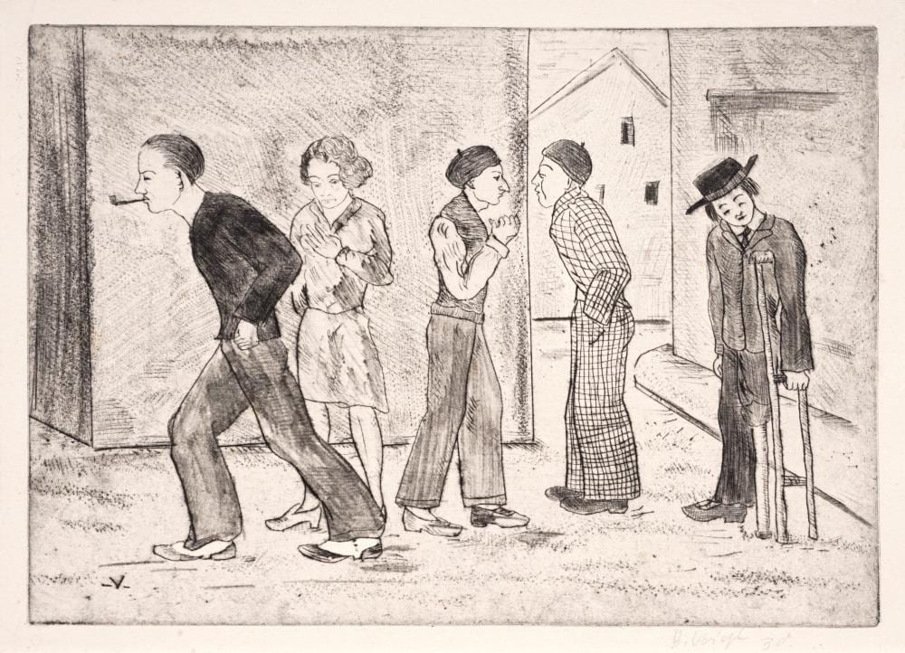 Bruno Voigt comparable auction result: bruno voigt stra enszene 1930
