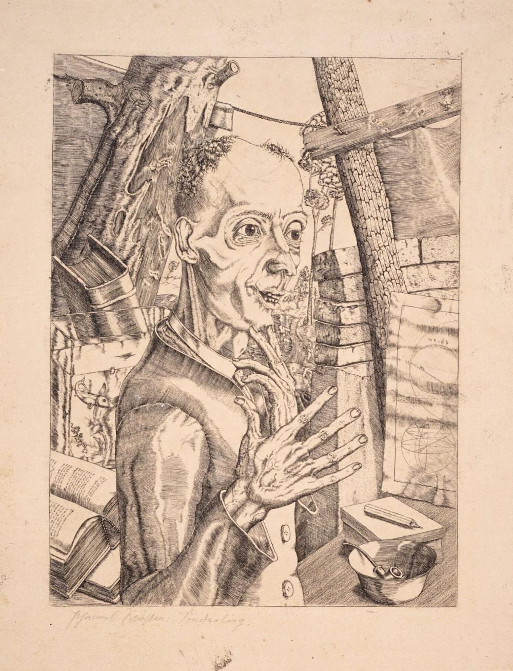 Johannes Wüsten comparable auction result: johannes w sten sonderling 1929