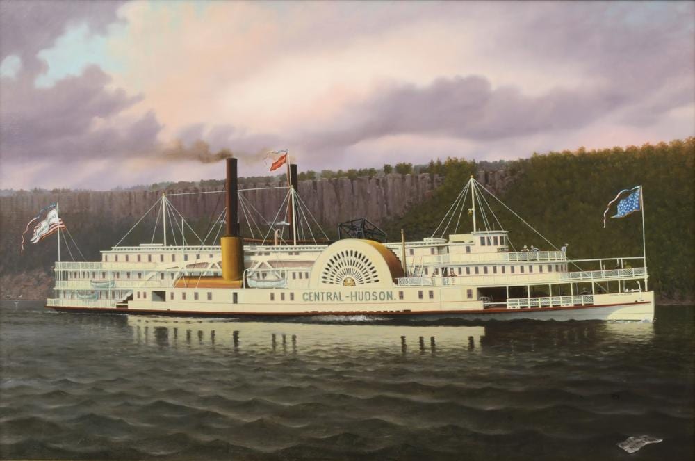 Albert Nemethy comparable auction result: albert nemethy american 20th century central hudson steamboat