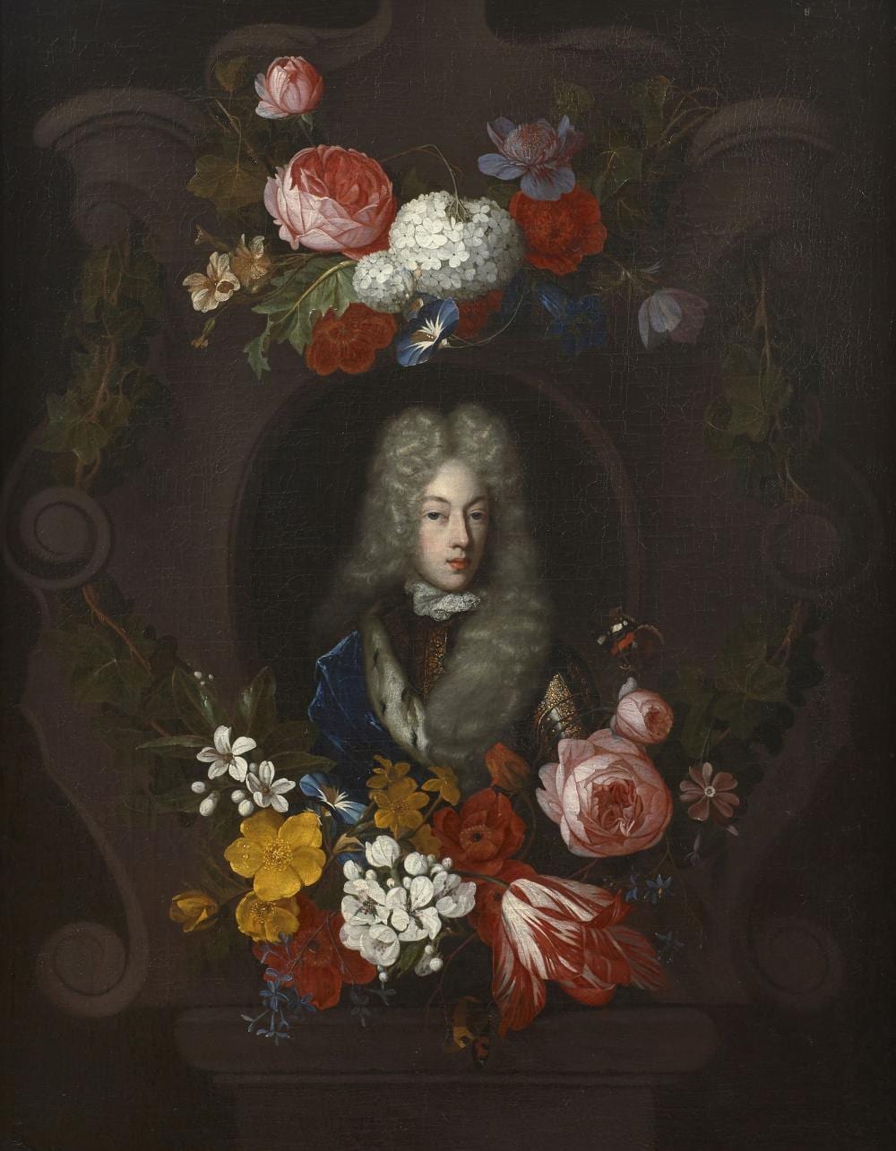 Constantin Netscher comparable auction result: constantin netscher la haye 1668 1723 et david cornelisz de heem anvers 1663 la haye 1714 portrait d un homme en armure