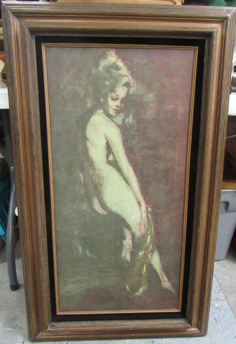 Joseph Wallace King Vinciata comparable auction result: joseph wallace king american 1911 1996 vinciata girl oil 26 1 2 x 32 ec