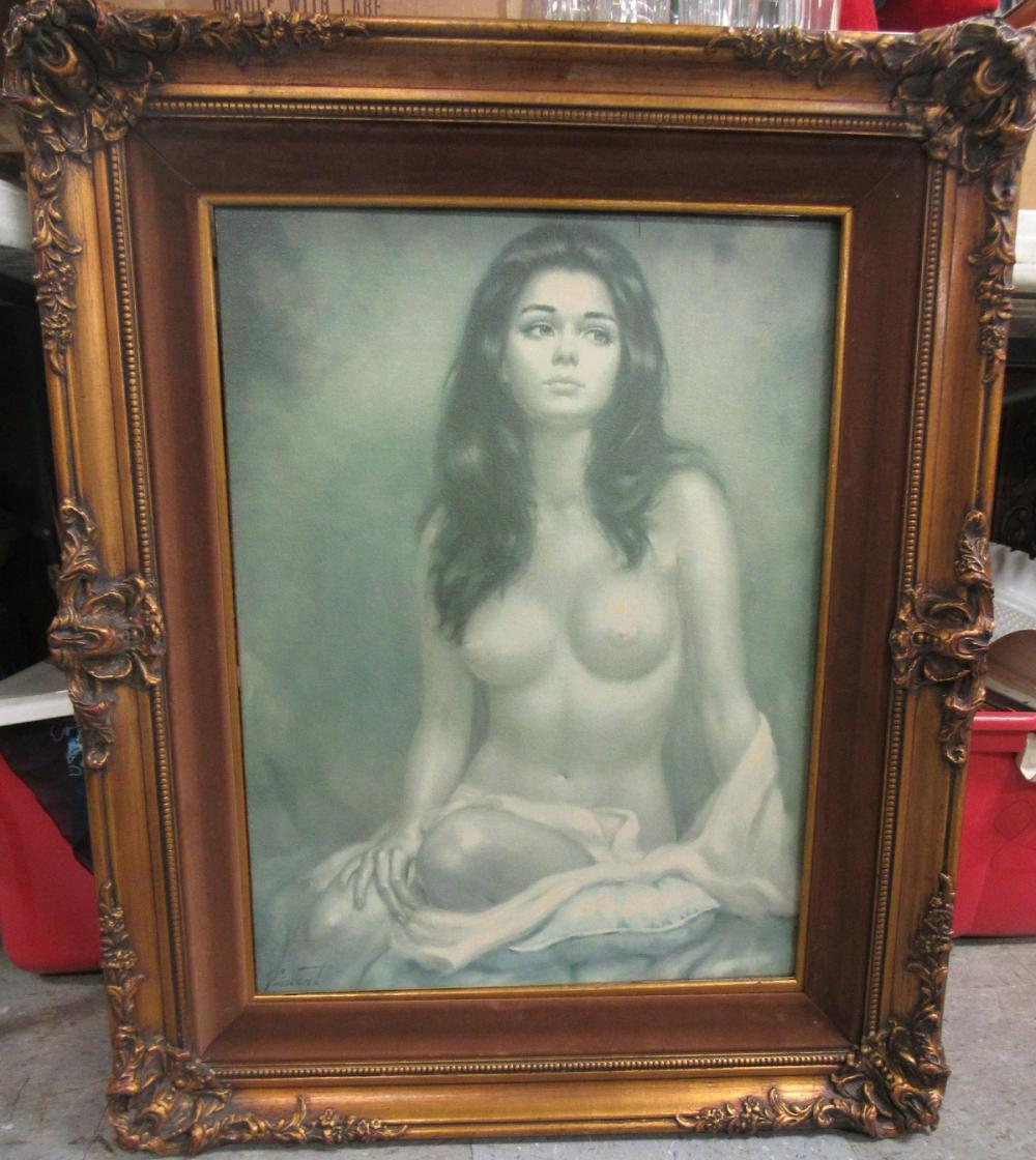 Larry Vincent Garrison comparable auction result: larry vincent garrison 1923 2007 nude oil signed 22 1 2 x 37 1 2 ec