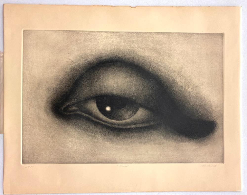 Rodolfo Abularach comparable auction result: rodolfo abularach guatemalan american 1933 2020 circe circa 1970 limited edition engraving or mezzotint numbered 21 of an edit