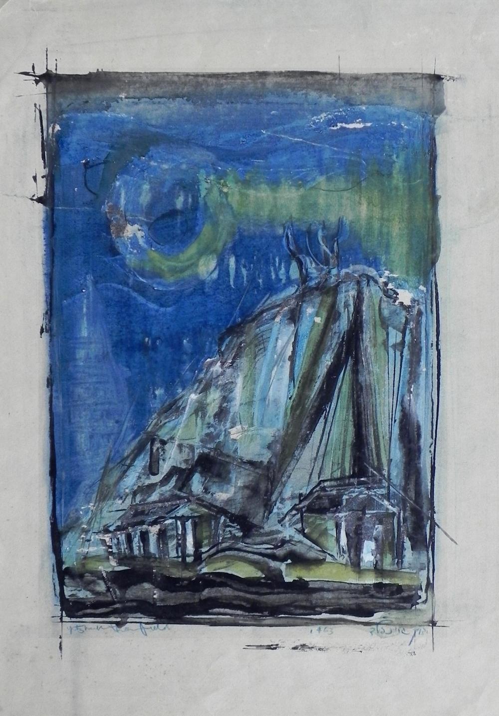Yitzhak Greenfield comparable auction result: yitzhak greenfield israeli american b 1932
