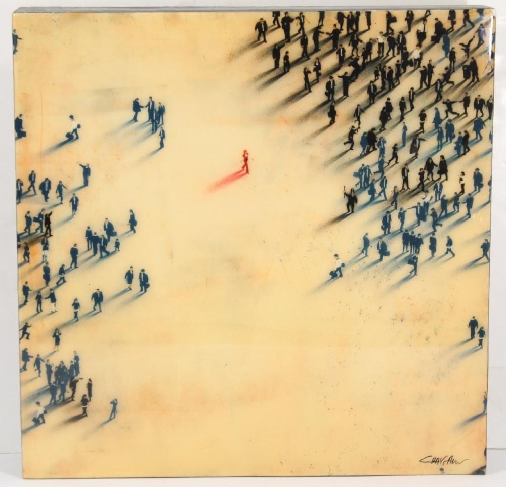Craig Alan comparable auction result: craig alan b 1971 mixed media painting