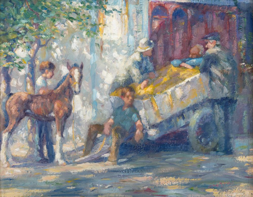 Roy Lyndsay comparable auction result: roy lyndsay b 1945 born and bred in dublin oil on canvas 40 x 50cm 15 x 19 signed inscribed with title verso