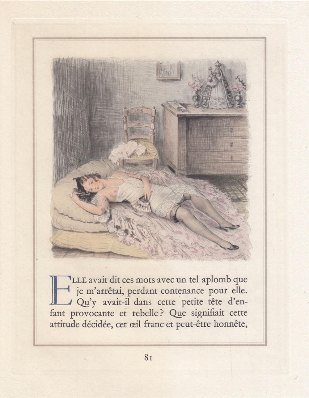 Pierre Louys comparable auction result: pierre louys la femme et le pantin gravures original