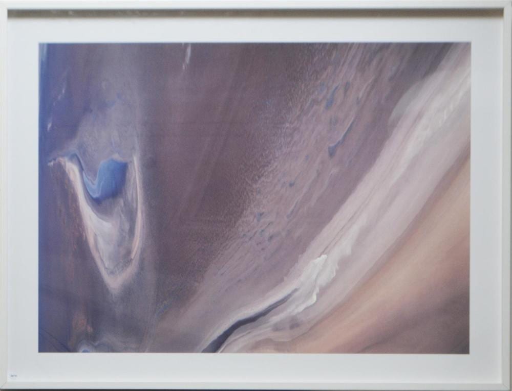Richard Woldendorp comparable auction result: richard woldendorp 2036 aerial lake amadeus nt 1990 archival inkjet print ed 4 7 100 x 75cm condition overall good framedr