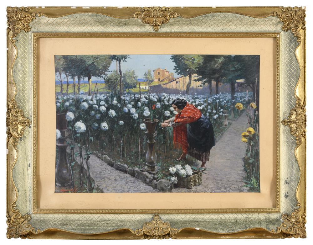 Domenico Giacinti comparable auction result: oil painting by domenico giacinti