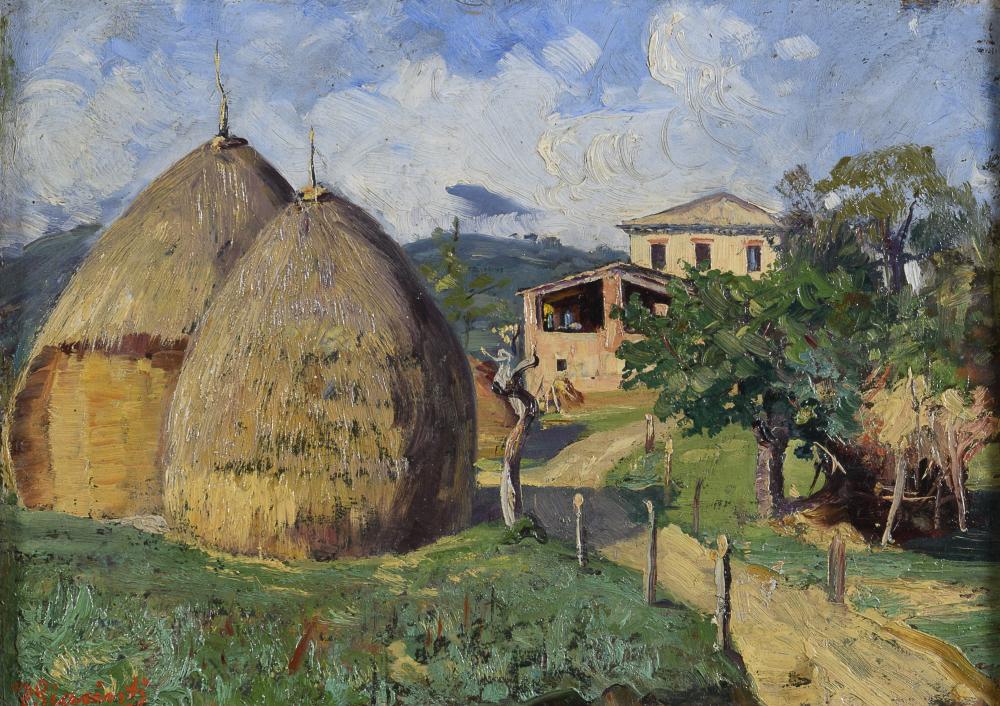 Domenico Giacinti comparable auction result: oil painting by domenico giacinti