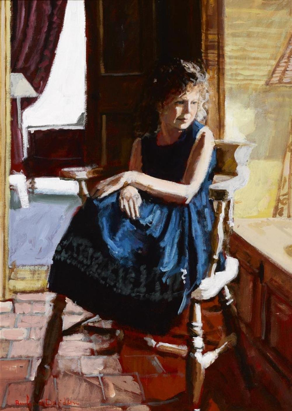 rowland davidson b 1942 girl in a blue dress · Whyte's · 2022-09-26 Rowland Davidson comparable auction result: rowland davidson b 1942 girl in a blue dress