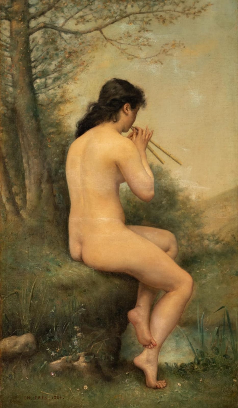 charles cr s 1850 1907 a wood nymph 1884 oil on canvas 39 x 66 cm · Carlo Bonte Auctions · 2022-10-05 Charles Crès comparable auction result: charles cr s 1850 1907 a wood nymph 1884 oil on canvas 39 x 66 cm