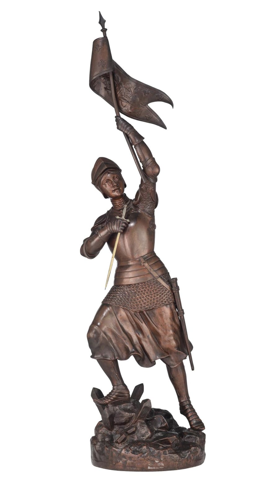 henri giraud c 1805 1895 jeanne d arc patinated bronze h 77 cm · Carlo Bonte Auctions · 2022-10-06 Henri Giraud comparable auction result: henri giraud c 1805 1895 jeanne d arc patinated bronze h 77 cm