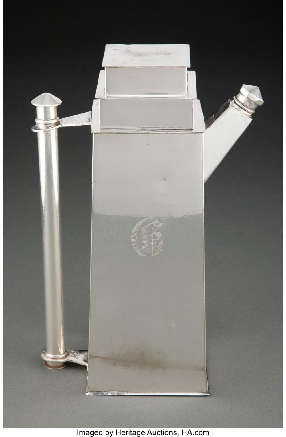 Louis W. Rice comparable auction result: louis w rice american 1872 1933 skyscraper cocktail pitcher circa 1928 b
