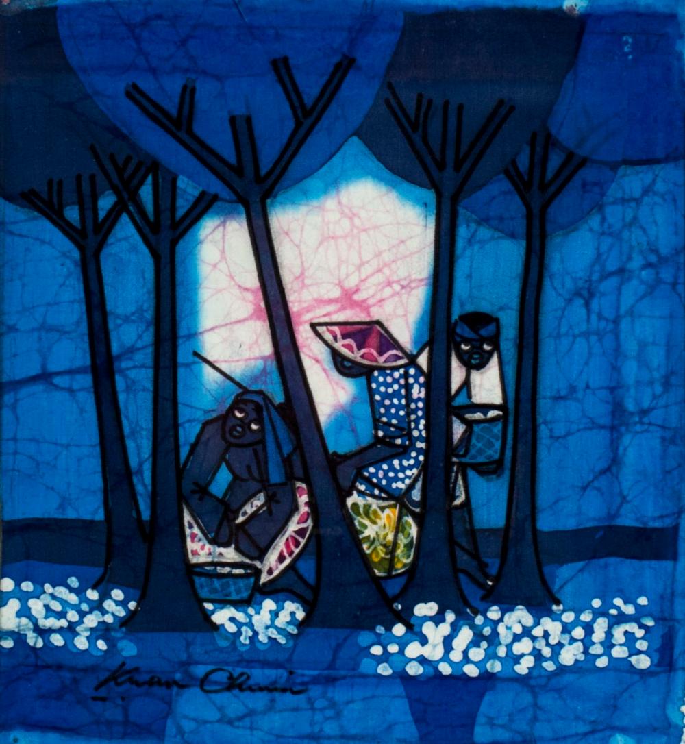 Kwan Chin comparable auction result: kwan chin malaysia born 1946 batik painting
