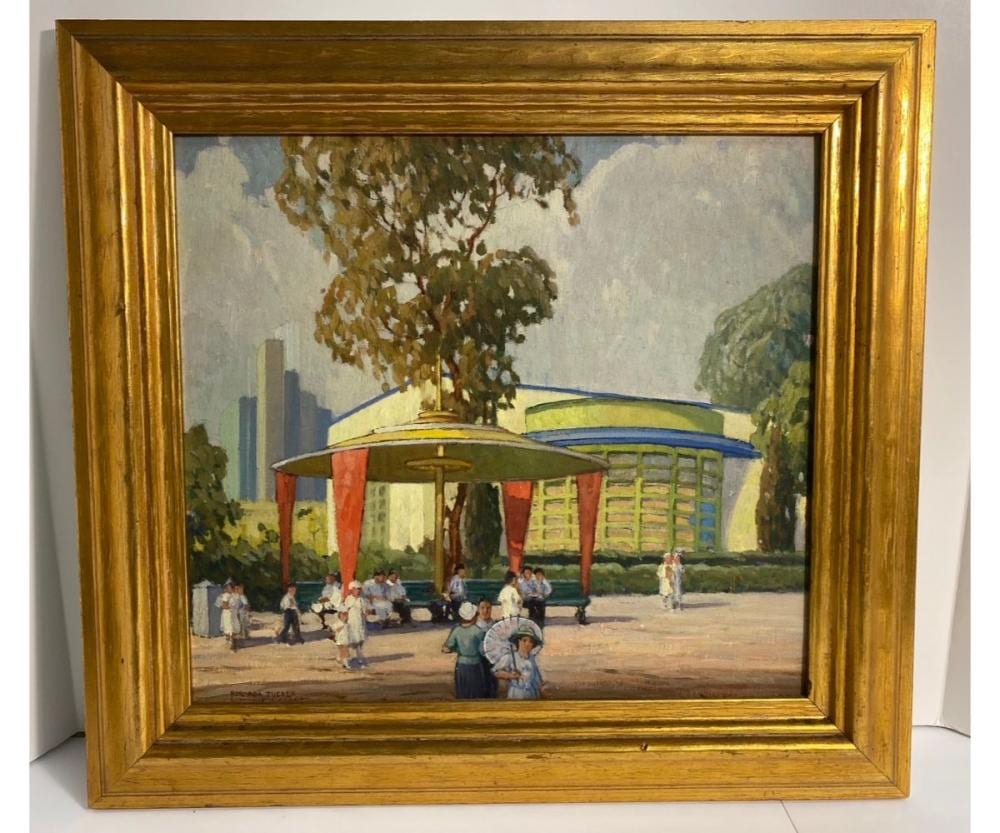 Frederic M. Grant comparable auction result: frederick milton grant oil on canvas