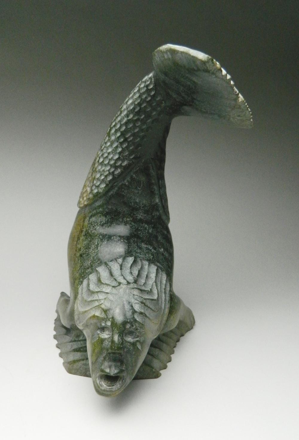 Jaco Ishulutaq comparable auction result: jaco ishulutaq stone sculpture