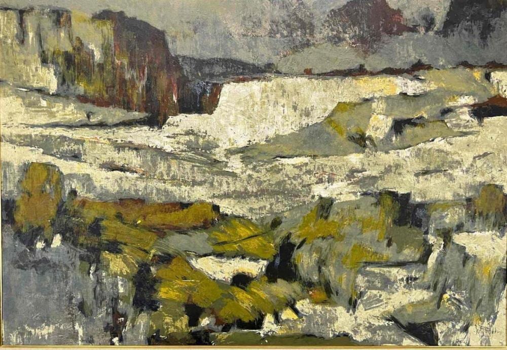 jos rovers mid century expressionist landscape oil on canvas · Clark's Auction Company · 2022-10-02 Joseph Johannes Rovers comparable auction result: jos rovers mid century expressionist landscape oil on canvas