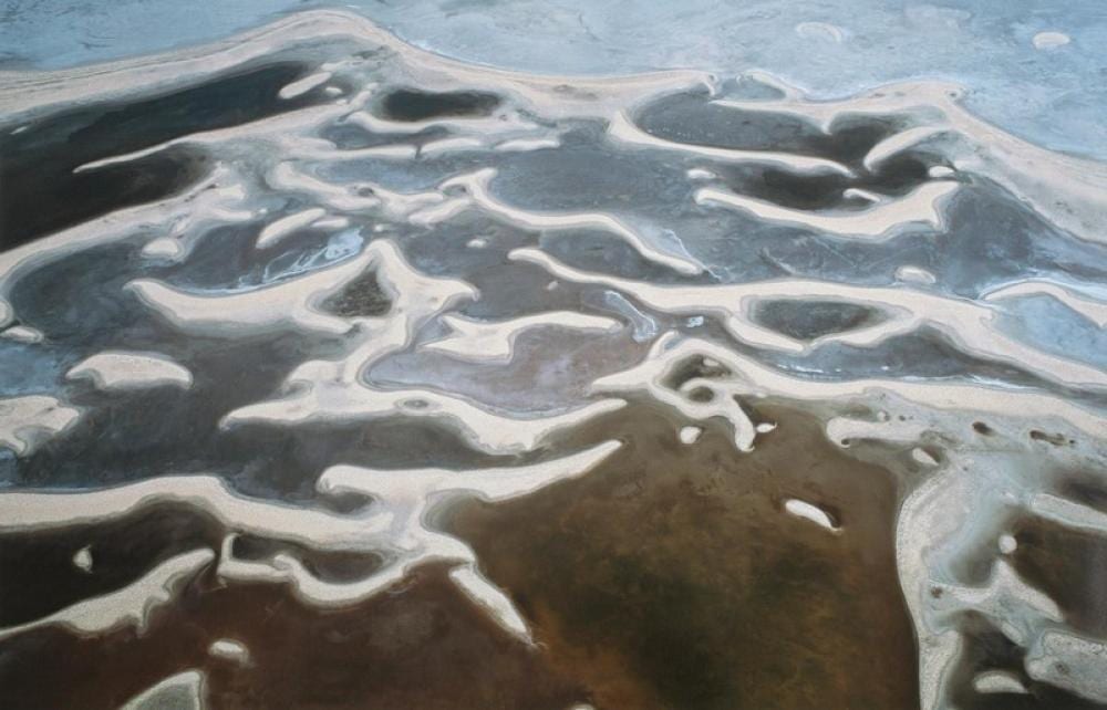 Richard Woldendorp comparable auction result: richard woldendorp 4859 aerial moore wa 2007 archival inkjet print ed 4 7 90 x 140cm condition overall good framed pro